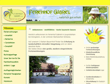 Tablet Screenshot of ferienhof-gabriel.de